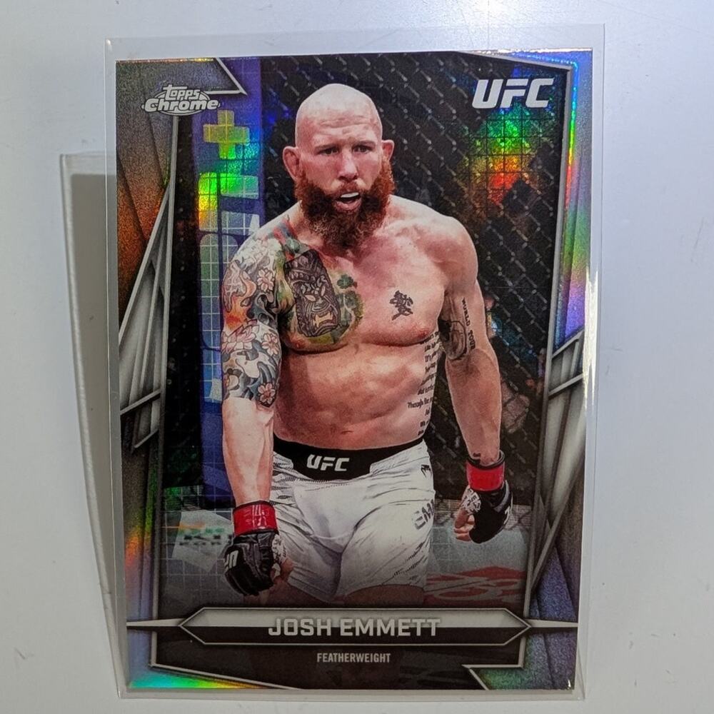 2026 Topps Chrome UFC Josh Emmett #141 Sonar Refractor Hobby Exclusive